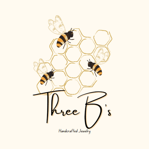 three b's jewelry logo - honeycomb with 3 small bees